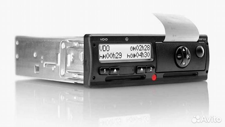Тахограф вдо с установленным скзи