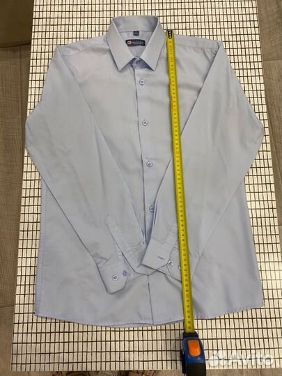 Рубашки голубые для школьника