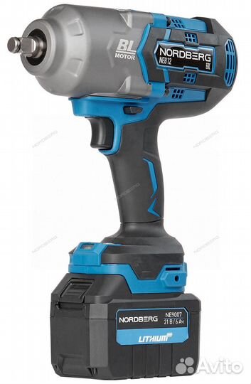 Гайковерт аккумуляторный nordberg NE812K
