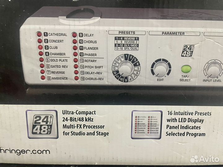 Звуковой процессор эффектов Behringer