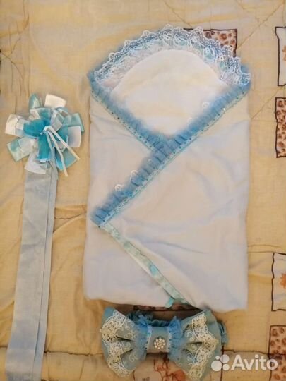 Конверт на выписку для мальчика летний