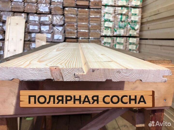 Имитация бруса. Карельский профиль/ Полярная сосна