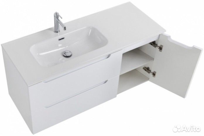 Тумба с раковиной BelBagno Etna 120-BB1200ETL-L Bianco Lucido