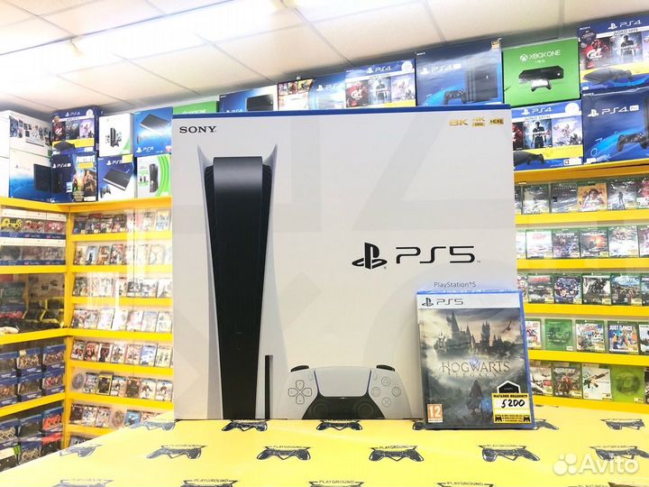 PS5 3 Ревизия Новая + Hogwarts Legacy Новый Диск