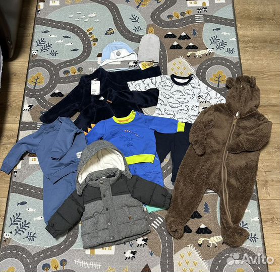 Вещи пакетом на мальчика 68 74