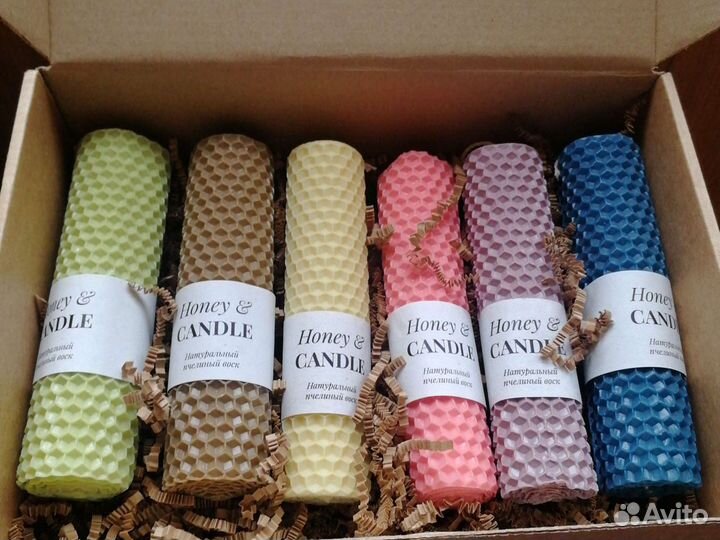Свечи восковые в подарочной коробке