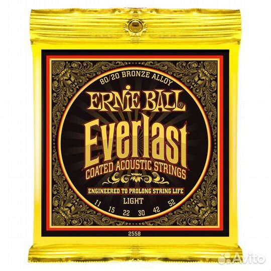 Струны для акустической гитары Ernie Ball 2558