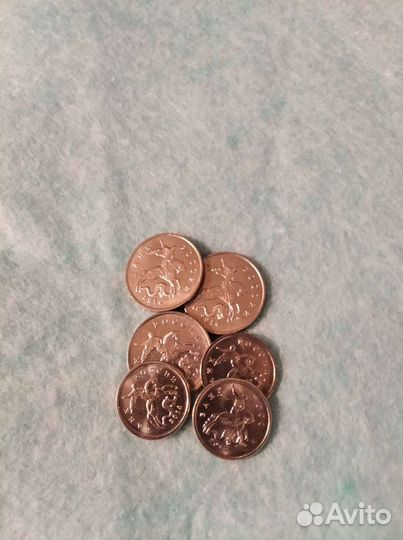 Монеты 5 и 1 копейка 2014г
