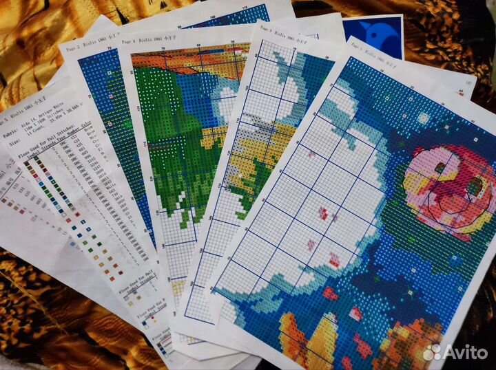 Остатки набора для вышивания Китай