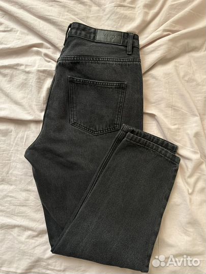 Джинсы прямые черные