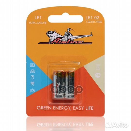 Батарейка LR1/910A щелочная 2 шт. (LR1-02) LR1