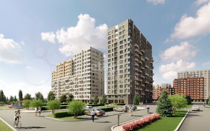 2-к. квартира, 45,3 м², 6/16 эт.