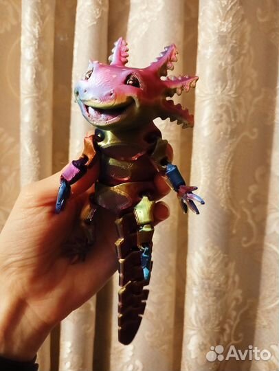 Аксолотль на шарнирах