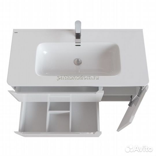 Тумба с раковиной Iddis Edifice белая, 100 см (EDI10WFi95K)