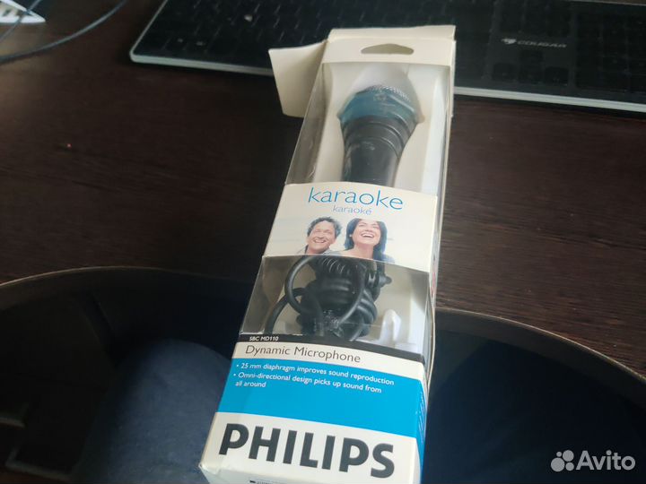 Микрофон для караоке проводной Phillips