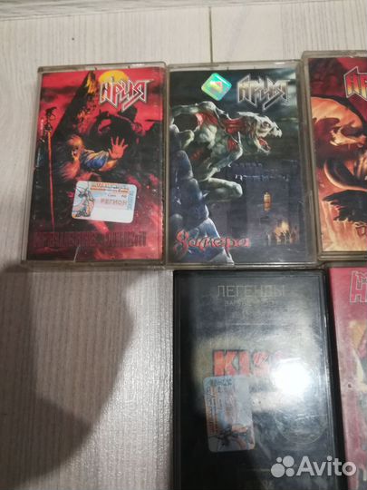 Аудиокассеты Ария, Kiss, rammstein