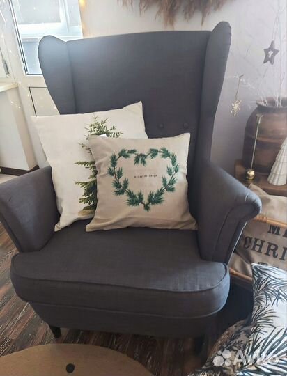 Чехол на подушку hm home наволочка zara home елка