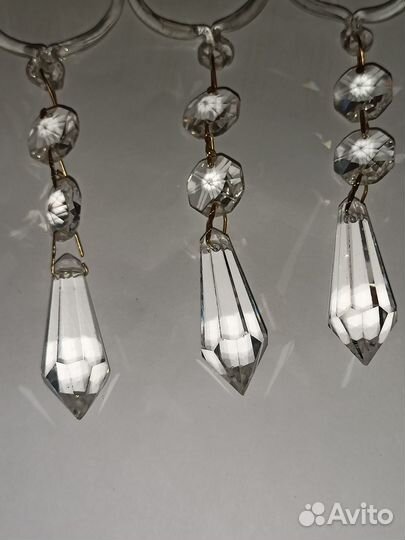 Хрустальные подвески на рожок Чехия