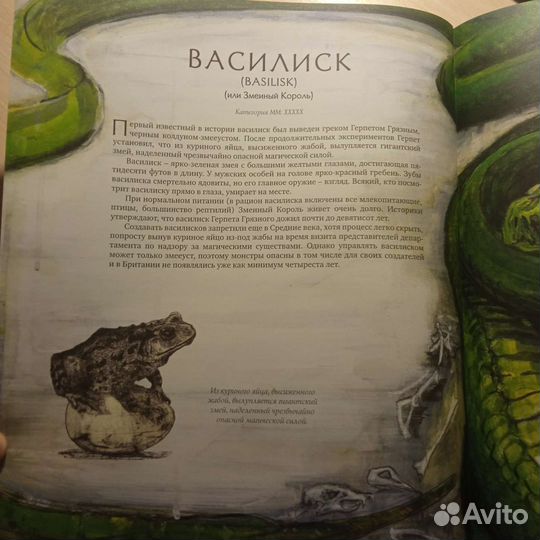 Книга бестиарий по миру Фантастических тварей