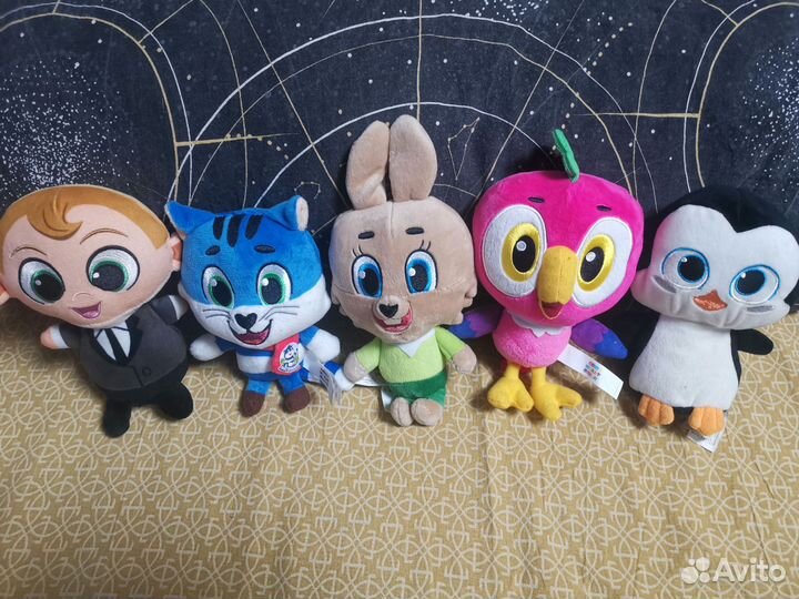 Игрушки из мультфильмов, коллекция из магнита