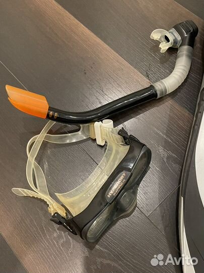 Ласты, маска и трубка для дайвинга tusa