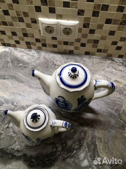 Чайники заварочные Гжель, пара