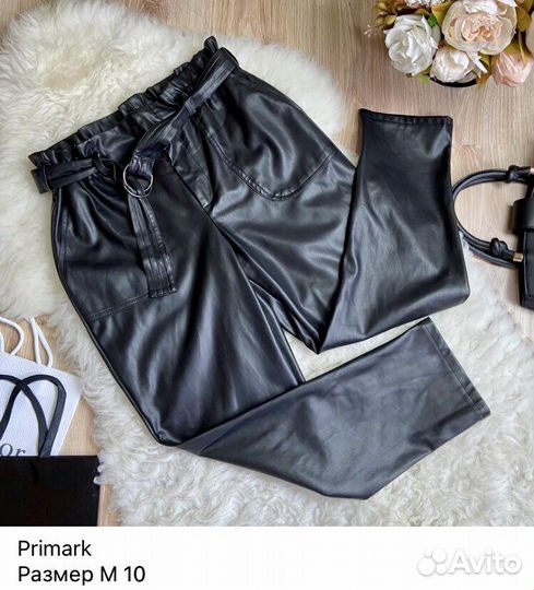 Кожаные брюки Primark