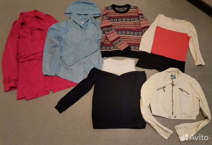 Большой пакет вещей на девушку 44р