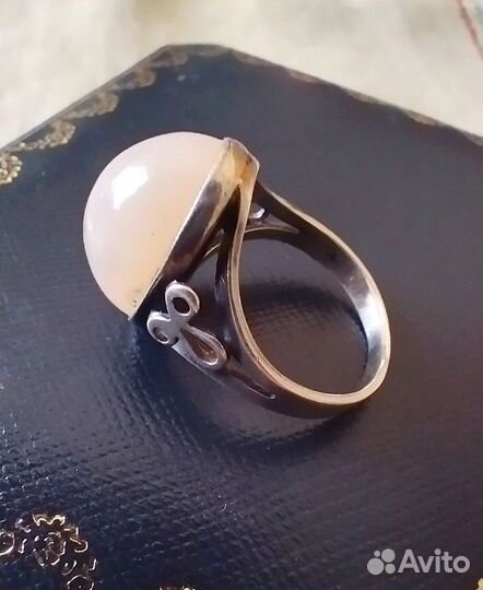 Винтаж кольцо СССР. Серебро 875. Агат