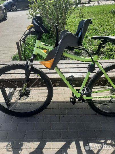 Детское велокресло переднее