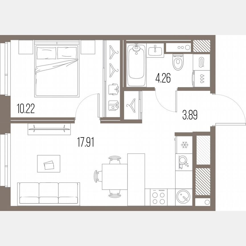 1-к. квартира, 36,3 м², 2/10 эт.