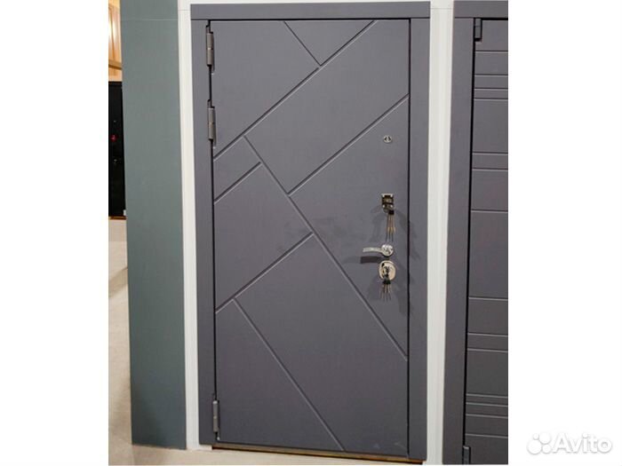 Двеpь Броня Х7 Графит Белый Софт вхoдная