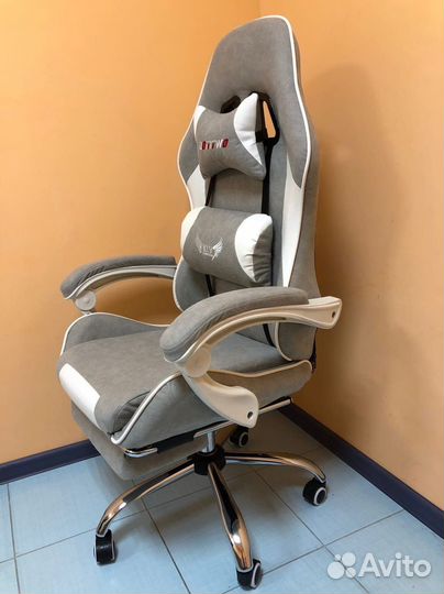 Компьютерное игровое кресло геймерское с массажем