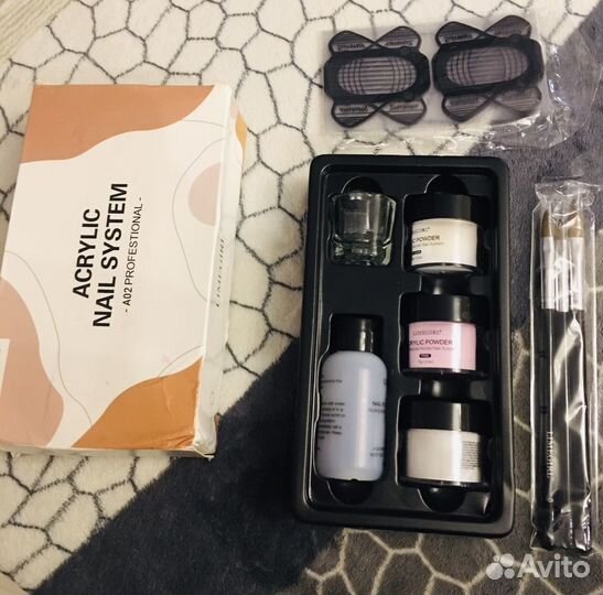 Набор для наращивания ногтей акрил новый