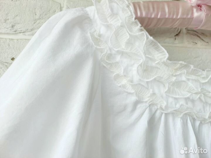 Сорочка ночная с рюшами винтаж