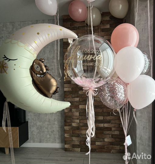 Воздушные шары на выписку из роддома