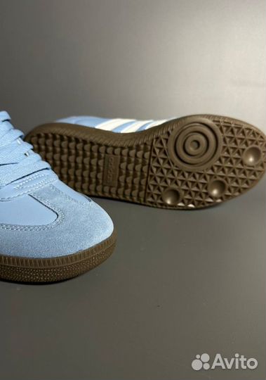 Кроссовки Adidas Samba Blue Люкс