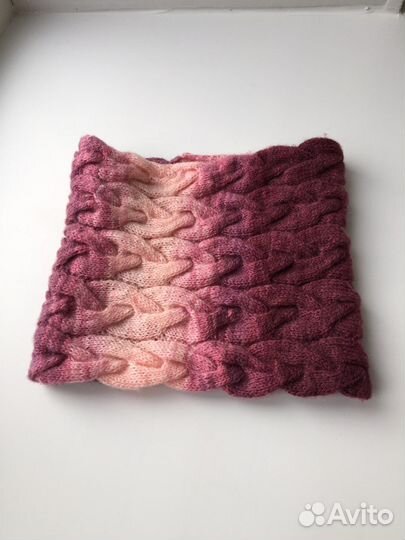 Вязаный шарф снуд женский