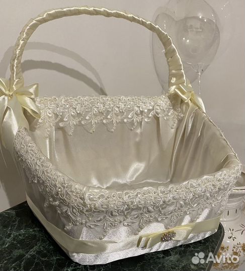 Корзина для крестин, свадеб большая