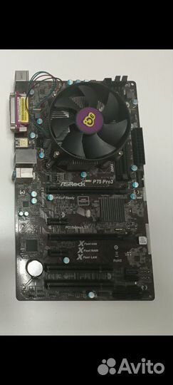 Материнская плата+G1610 ASRock P75 Pro3