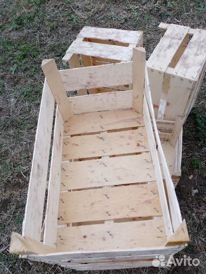 Ящик деревянный высокий для фруктов и овощей