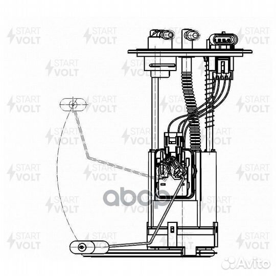 Бензонасос fiat Albea (02) 1.4i (овальная крыш