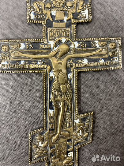Непрестольный крест распятие 38/17,5
