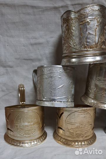 Подстаканники СССР алюминиевые