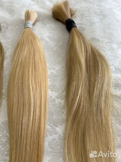 Волосы для наращивания блонд