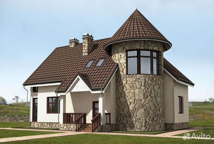 Крыши. Фасады. Площадки. Штукатурка. Заборы