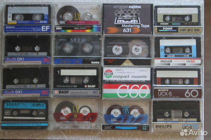 Аудиокассеты Agfa.Basf.Maxell.Sony.SKC. цена 1 шт