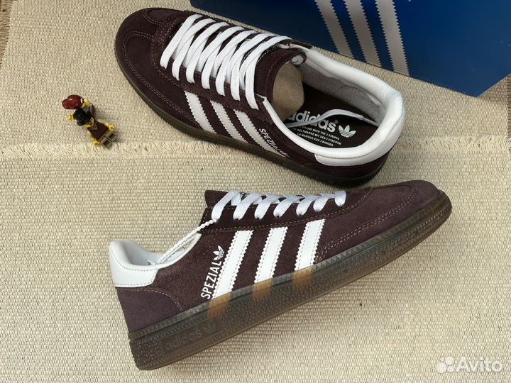 Кроссовки adidas handball spezial brown нубук