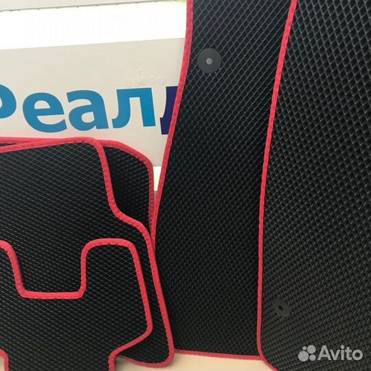 Коврики ева eva эва Ваз 2109, 2114,2115 красный ка