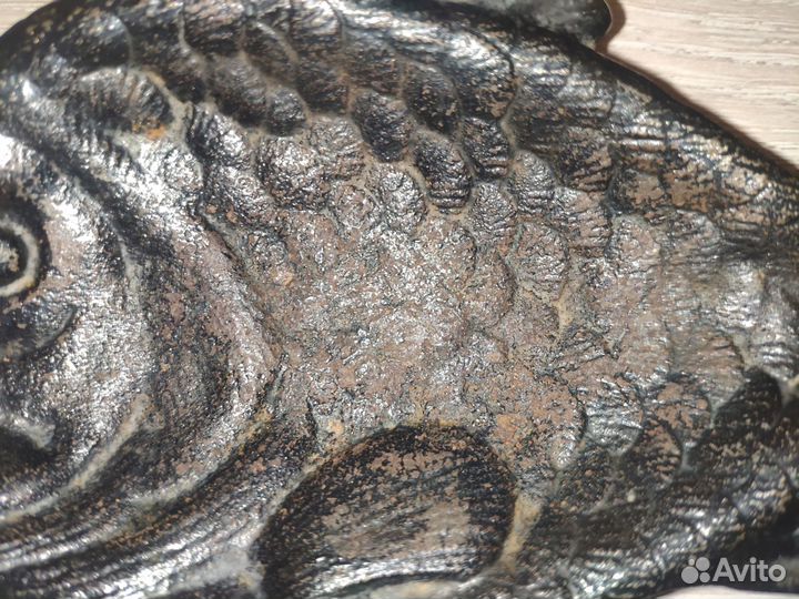 Пепельница Касли 1987 г. Рыба (карась). Клеймо